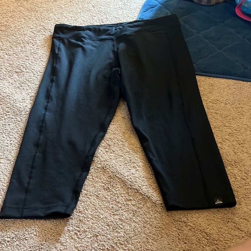 Prana xl black‎ cropped leggings